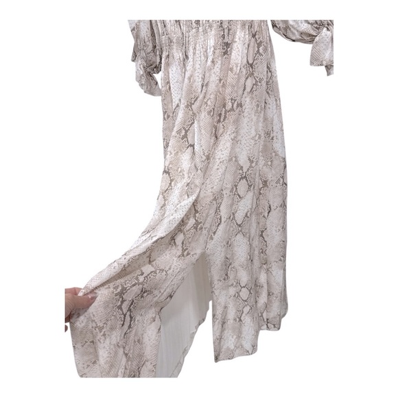 ELIE TAHARI
Snakeskin-Print Silk 100% Maxi Dress size S New with tag - Picture 12 of 14